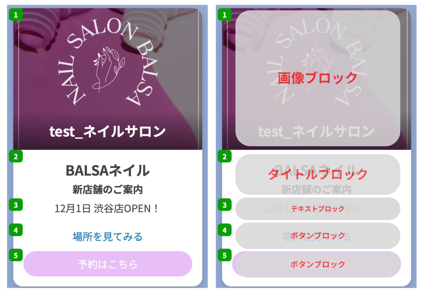 表示したい画像やタイトルを登録
