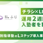 【チラシ×LINE】運用2週間で入塾者を獲得｜個別指導塾のLステップ導入事例